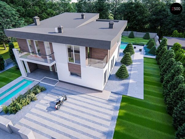 Проєкт будинку Uu22 - Двоповерхові дома в Україні