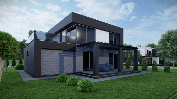 Проект дома DBT 474 - 6 Двухэтажные дома в Украине