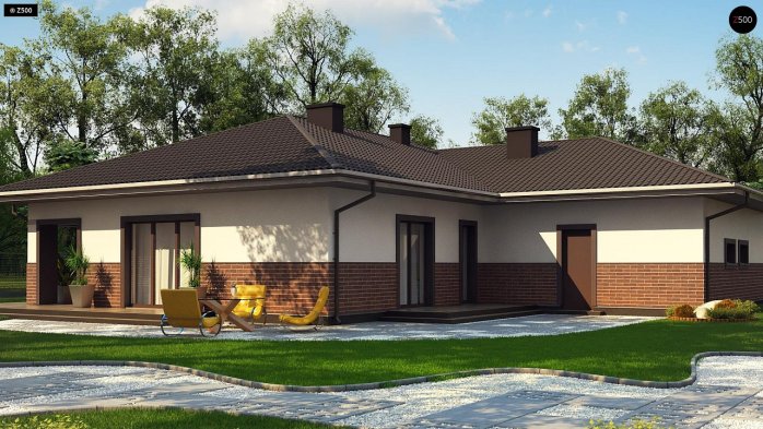 Проєкт будинку U80 A - Одноповерхові дома в Україні