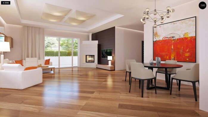 Проєкт будинку U35 BG - З мансардним поверхом дома в Україні