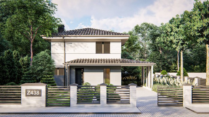 Проект дома U438 pk - 2 Двухэтажные дома в Украине