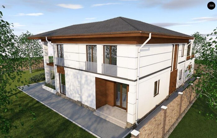 Проєкт будинку Uu201 - Двоповерхові дома в Україні