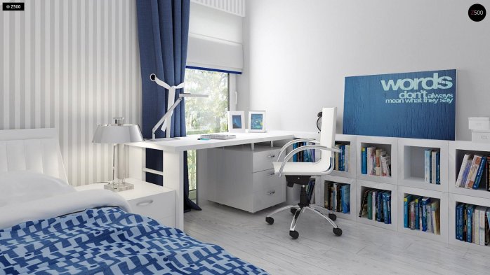 Проєкт будинку U211 GL - З мансардним поверхом дома в Україні