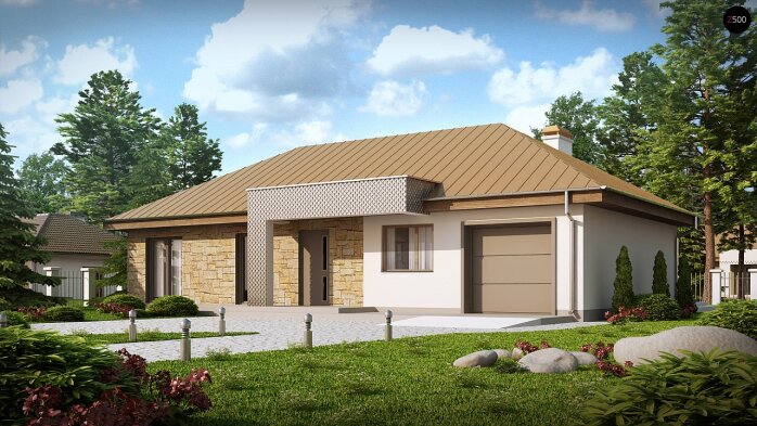 Проект дома U165 - 1 Одноэтажные дома в Украине