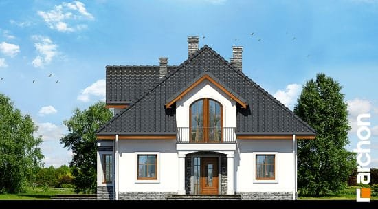 Проект дома Дом в тимьяне 9 - 3 С мансардным этажом дома в Украине