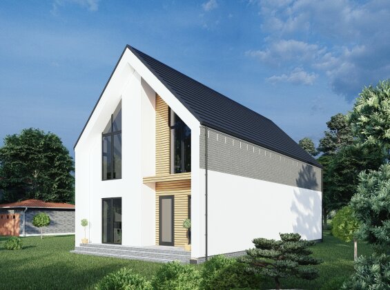Проект будинку з мансардою DBT 389