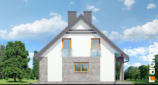Проект дома Дом в лосанах - 4 С мансардным этажом дома в Украине