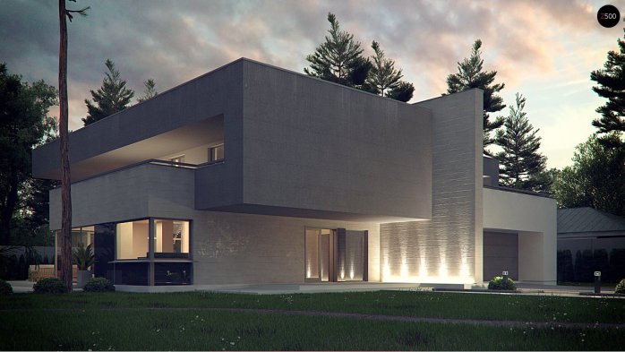 Проєкт будинку Ux127 - Двоповерхові дома в Україні