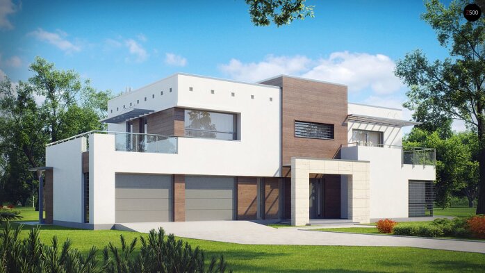 Проект дома Ux15 GL2 - 1 Двухэтажные дома в Украине