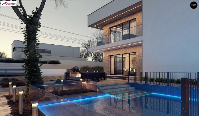 Проєкт будинку Ux82 - Двоповерхові дома в Україні