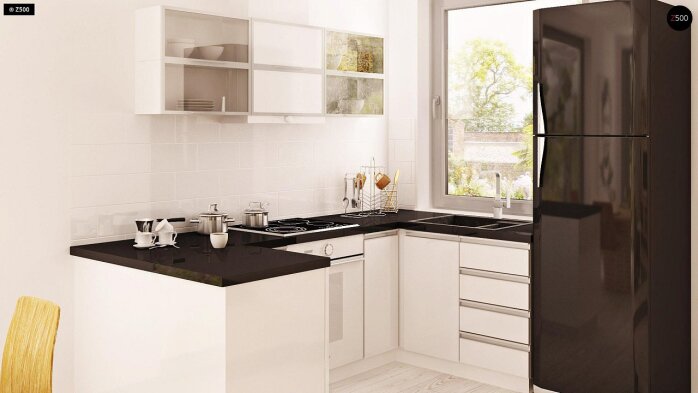 Проєкт будинку U216 - З мансардним поверхом дома в Україні