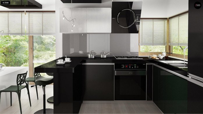 Проект дома U245 - 9 С мансардным этажом дома в Украине