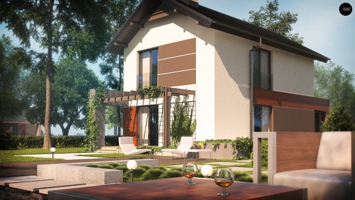 Проект дома U297 GF - 4 Двухэтажные дома в Украине