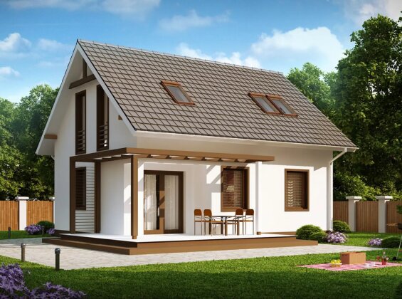 Проект будинку з мансардою Z212 dk