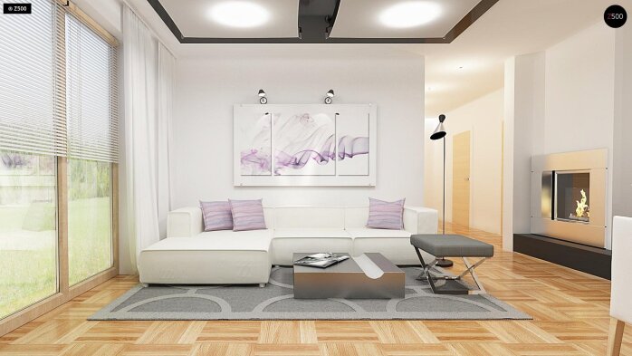 Проект дома U255 B pc - 4 С мансардным этажом дома в Украине