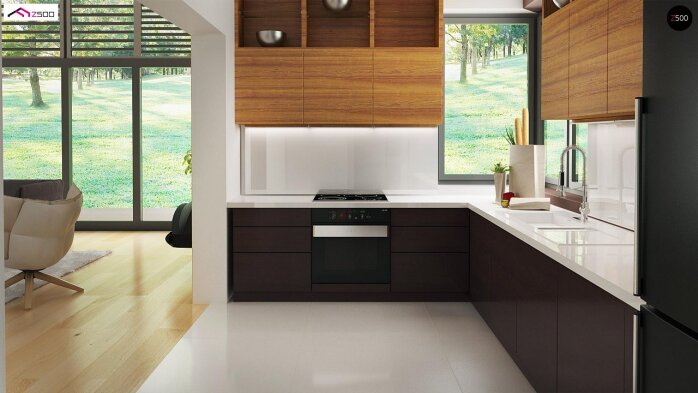 Проєкт будинку U402 B+ - Одноповерхові дома в Україні