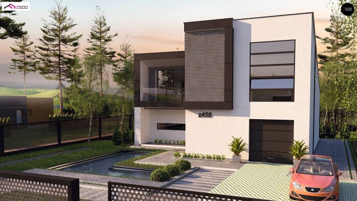 Проект дома U450 - 4 Двухэтажные дома в Украине