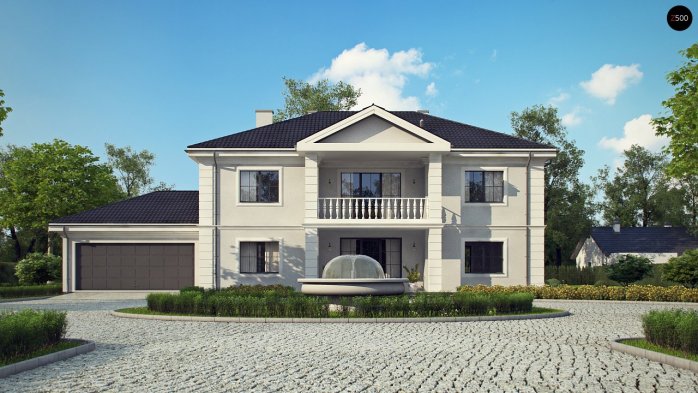 Проєкт будинку Ux113 - Двоповерхові дома в Україні