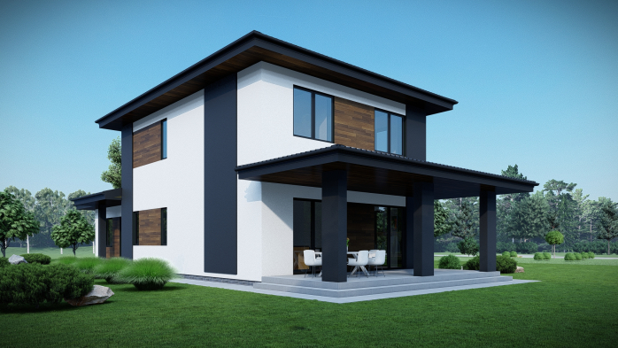 Проєкт будинку DBT 662 - Двоповерхові дома в Україні