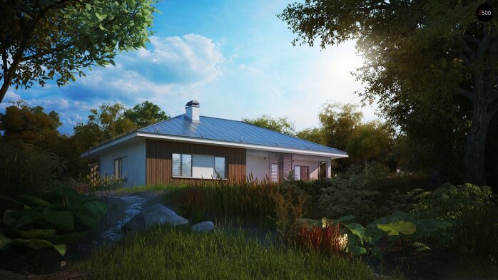 Проект дома U176 - 4 Одноэтажные дома в Украине