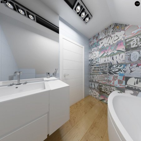 Проект дома U43 - 13 С мансардным этажом дома в Украине