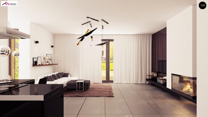 Проєкт будинку U95 - З мансардним поверхом дома в Україні