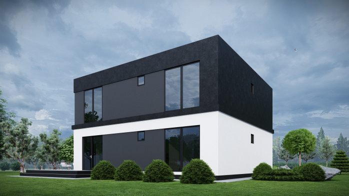 Проект дома DBT 649 - 5 Двухэтажные дома в Украине