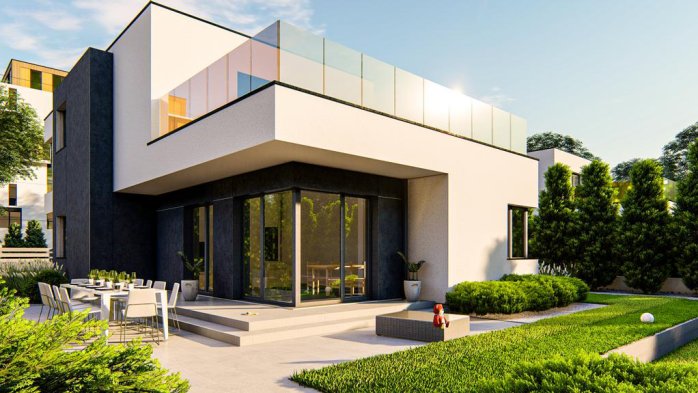 Проєкт будинку Ux217 - Двоповерхові дома в Україні