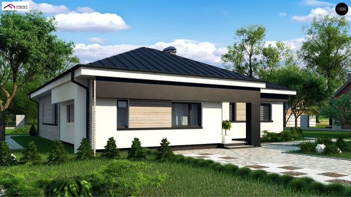 Проєкт будинку U200 BG - Одноповерхові дома в Україні