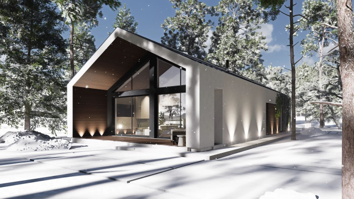 Проект дома U600 27 - 5 Одноэтажные дома в Украине