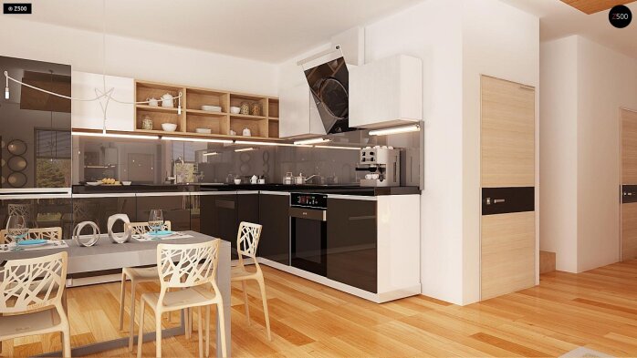 Проєкт будинку U149 - З мансардним поверхом дома в Україні