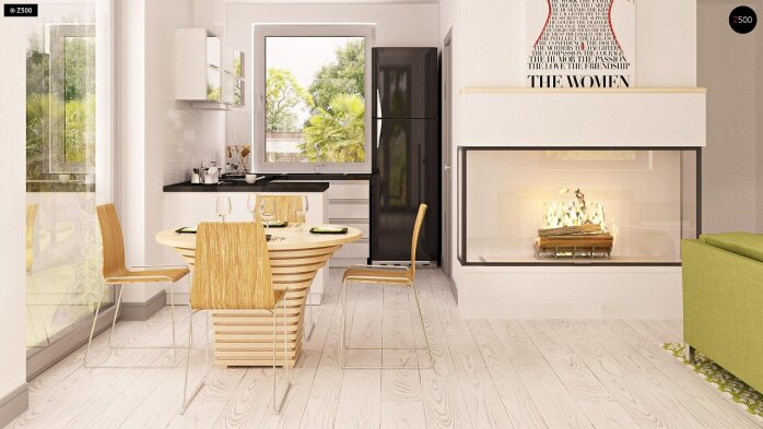 Проєкт будинку U216 - З мансардним поверхом дома в Україні