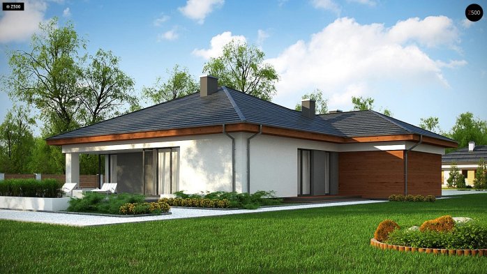 Проект дома U333 - 6 Одноэтажные дома в Украине