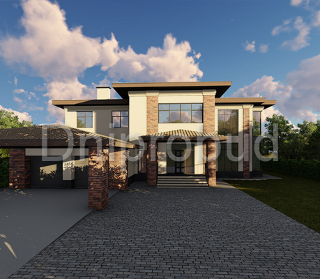 Двоповерховий будинок з цокольним поверхом в Золотих Ключах