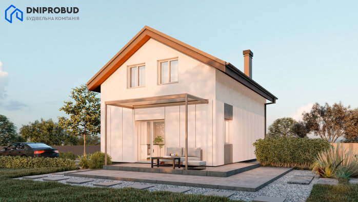 Проєкт будинку DBE 3 - З мансардним поверхом дома в Україні