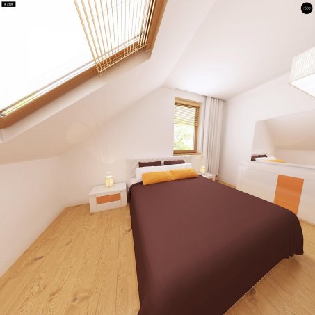 Проєкт будинку u1 gl - З мансардним поверхом дома в Україні