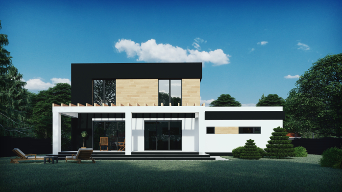 Проєкт будинку DBT 330 - Двоповерхові дома в Україні