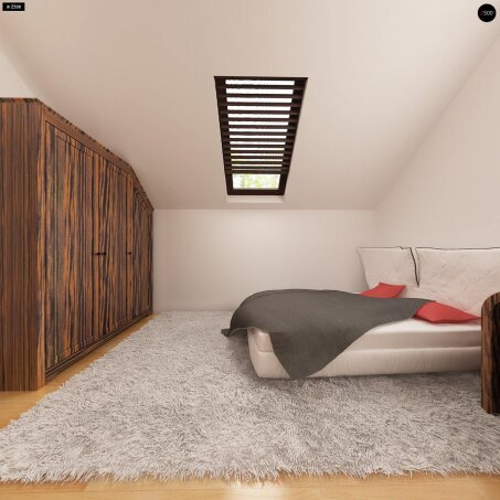 Проєкт будинку U79 GP - З мансардним поверхом дома в Україні