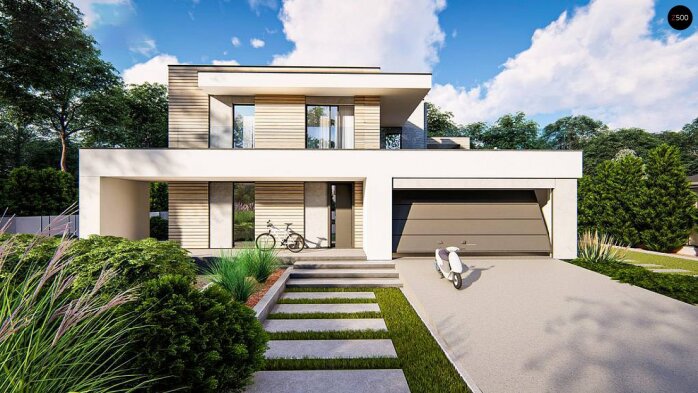 Проєкт будинку Ux31 - Двоповерхові дома в Україні