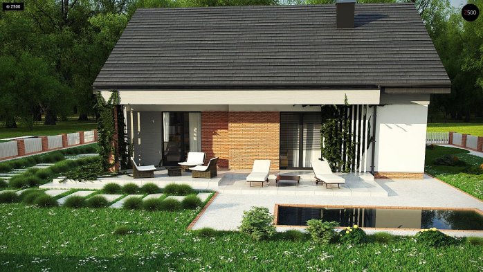 Проєкт будинку U316 - Одноповерхові дома в Україні