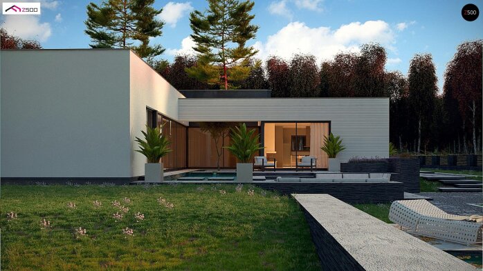 Проєкт будинку Ux99 - Одноповерхові дома в Україні