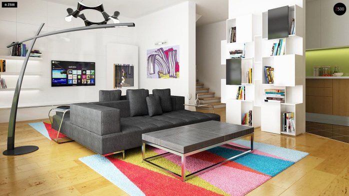 Проект дома U43 - 5 С мансардным этажом дома в Украине