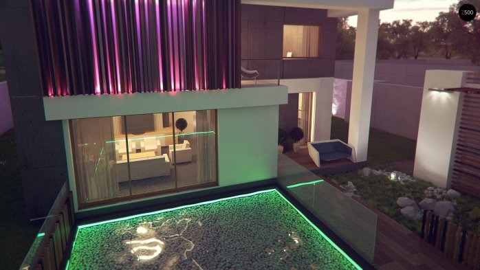 Проєкт будинку Ux124 - Двоповерхові дома в Україні