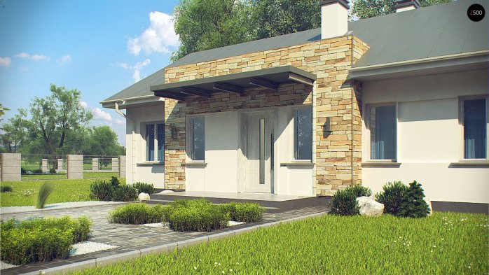 Проєкт будинку U309 - Одноповерхові дома в Україні