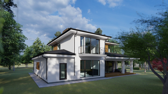 Проєкт будинку DBT 181 - Двоповерхові дома в Україні