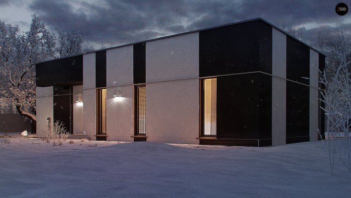 Проект дома Ux116 - 9 Одноэтажные дома в Украине