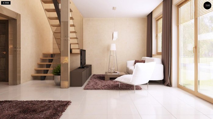 Проект дома U1 bl - 7 С мансардным этажом дома в Украине