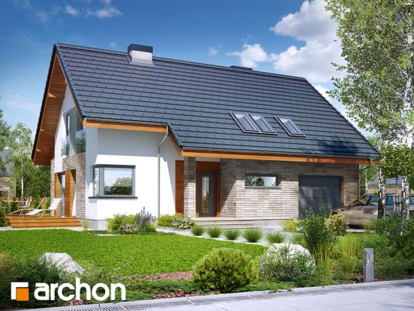 Проект дома Дом в бровниках 3 - 2 С мансардным этажом дома в Украине