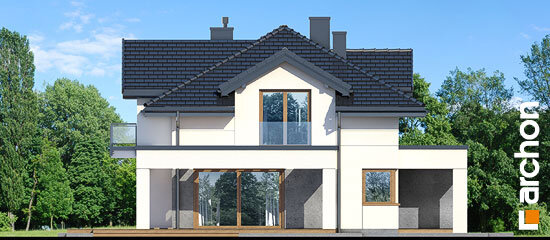 Проєкт будинку Вілла Міранда 9 (Г2) - З мансардним поверхом дома в Україні