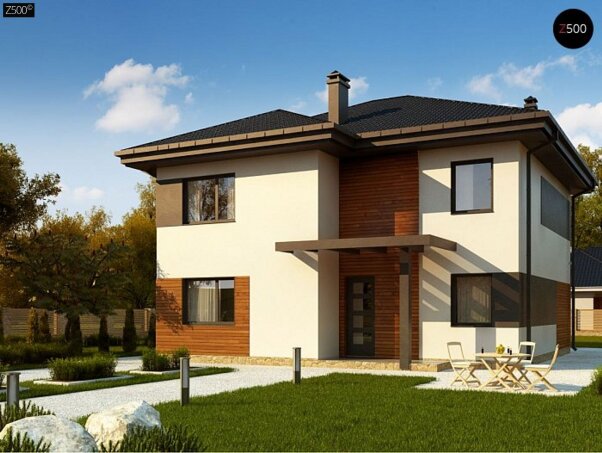 Проєкт будинку Uu1 pk - Двоповерхові дома в Україні